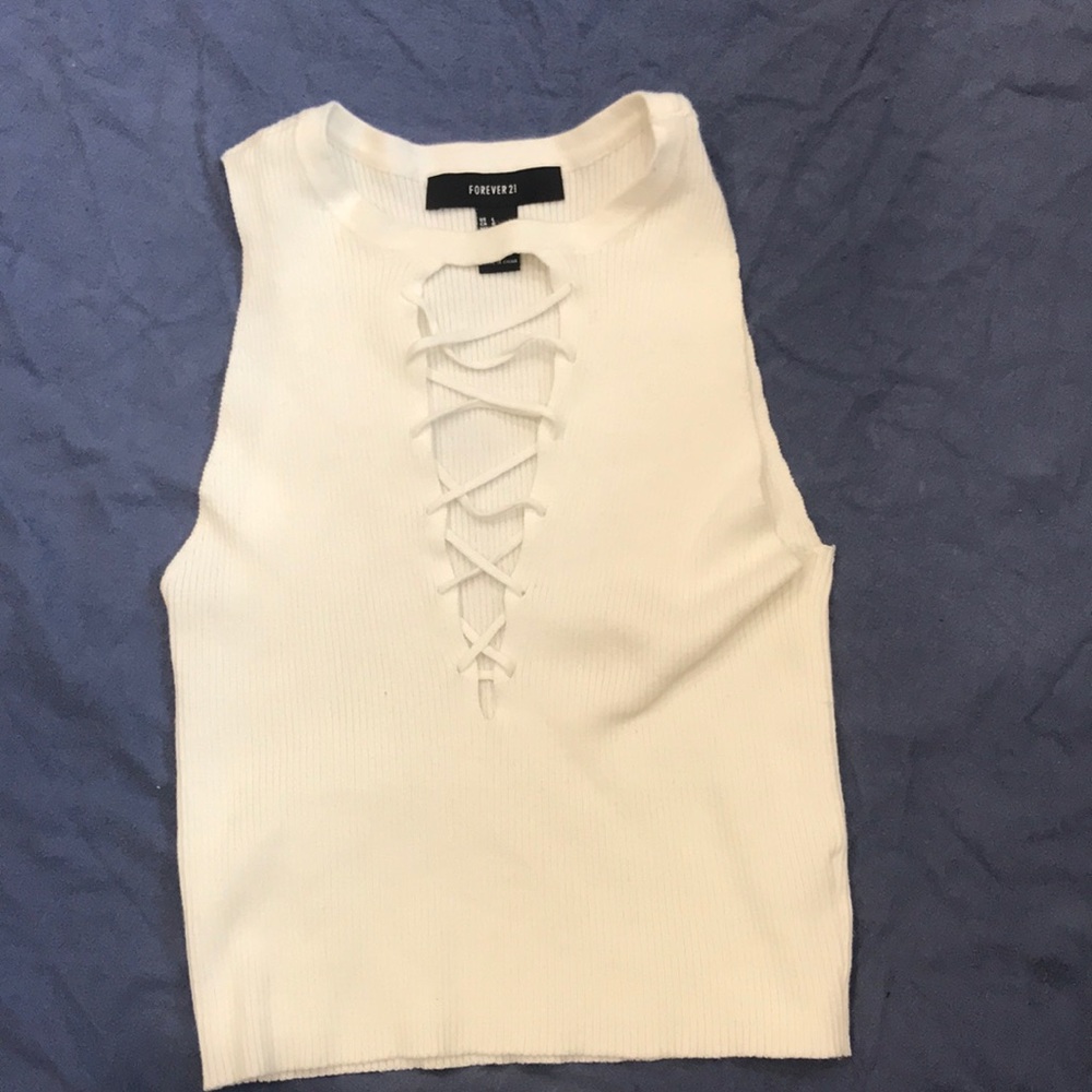 Cross front tank top